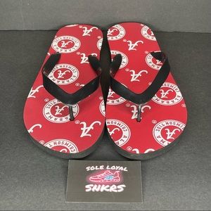 Alabama Crimson Tide Men’s 10.5 Black Thong Flip‎ Flop Sandals.